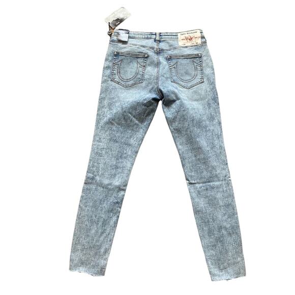 TRUE RELIGION JENNIE CURVY MID-RISE SKINNY JEANS IN WASHED VINTAGE SIZE 29x28 - Picture 3 of 12